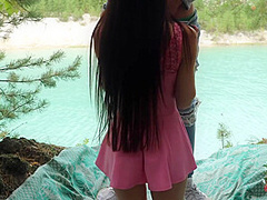 Public Sex. Fucked A Schoolgirl On The Lake