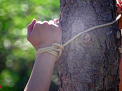 Bondage And Bdsm In The Garden Part 1 - Watch4Fetish