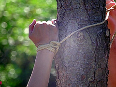 Bondage And Bdsm In The Garden Part 1 - Watch4Fetish