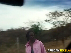 Easy African Slut Down Picked Outdoor For Rough Interracial Fucking