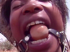 Black Farm Girl Needs Outdoor Punishment Hardcore Threesome