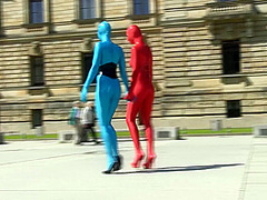 Zentai Models In The City - Watch4Fetish