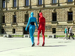 Zentai Models In The City - Watch4Fetish
