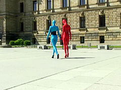 Zentai Models In The City - Watch4Fetish