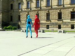 Zentai Models In The City - Watch4Fetish