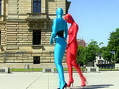 Zentai Models In The City - Watch4Fetish