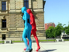 Zentai Models In The City - Watch4Fetish