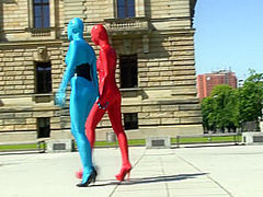 Zentai Models In The City - Watch4Fetish