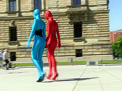 Zentai Models In The City - Watch4Fetish