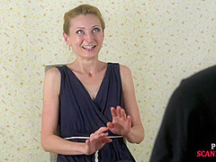 Skinny femsub publicly bonded and mouthfucked with dildo