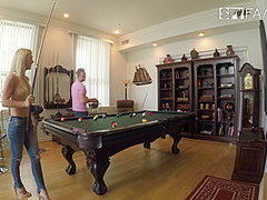 Stepmom Plays With Stepson's Cue Stick - SpyFam