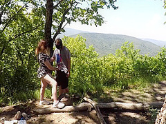 Public Sex On The Mountain, Cunnilingus + Cum Kiss