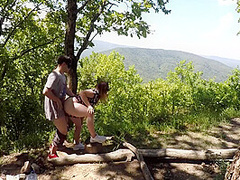 Public Sex On The Mountain, Cunnilingus + Cum Kiss