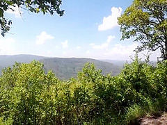 Public Sex On The Mountain, Cunnilingus + Cum Kiss