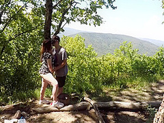 Public Sex On The Mountain, Cunnilingus + Cum Kiss