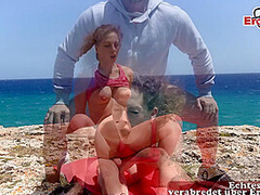German amateur teen try outdoor Sex