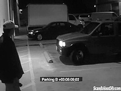 Security Blowjob by Hot Babe Caught on CCTV