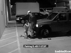 Security Blowjob by Hot Babe Caught on CCTV
