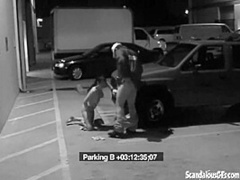 Security Blowjob by Hot Babe Caught on CCTV