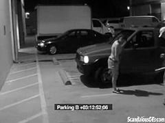 Security Blowjob by Hot Babe Caught on CCTV