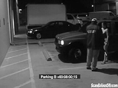 Security Blowjob by Hot Babe Caught on CCTV