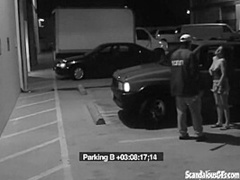 Security Blowjob by Hot Babe Caught on CCTV