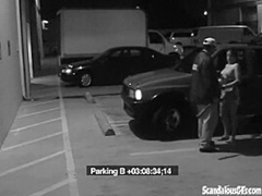 Security Blowjob by Hot Babe Caught on CCTV