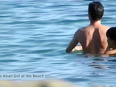 Nude Asian Girl At The Beach