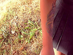 Outdoor Pussyjob, Cum In My Pussy Panties And Then Wear Them 4