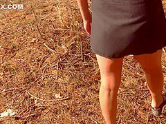 Outdoor Pussyjob, Cum In My Pussy Panties And Then Wear Them 4