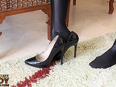 Sexy Lady In Black Stocking - Watch4Fetish