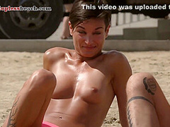 Beauty Women Topless Beach Voyeur Public Nude Boobs