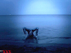 Flexible At Night On The Beach - Watch4Fetish