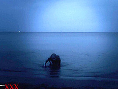 Flexible At Night On The Beach - Watch4Fetish