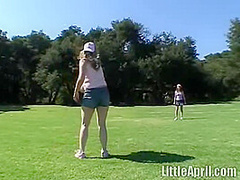 Petite lesbian fingering and licking