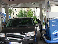 Short Petrol Stop With Our Zentai Dolls - Watch4Fetish