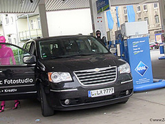 Short Petrol Stop With Our Zentai Dolls - Watch4Fetish