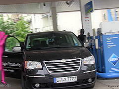 Short Petrol Stop With Our Zentai Dolls - Watch4Fetish