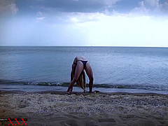 Flexi Beach Workout - Watch4Fetish