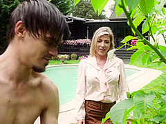 Hot Milf Fucking And Sucking Her Toy Boy Gardner - MatureNL