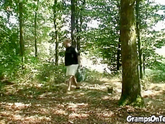 Teen hottie fucked by grandpa