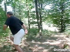 Teen hottie fucked by grandpa