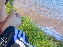 Epic Public Nature Fuck At The Beach - Nearly Caught