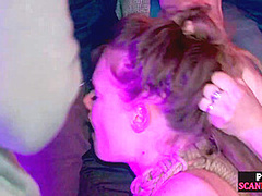 BDSM babe publicly groped and whipped after casting
