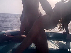 Lana Loveenie Has Passionate Sex On A Yacht In The Open Sea