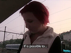 Redhead Gives Sloppy Fellatio And Fuc