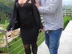 Hot Real Estate Agent Public Outdoor Sex, Businessbitch