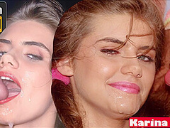 Karina Senk - Summer Orgy Dp On The Beach Russian Beauty Finishes A Blowjob Hd Blonde Threesome Facial