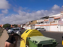 Risky Naked Walk Down The Street. Public Nudity Miaamahl