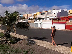 Risky Naked Walk Down The Street. Public Nudity Miaamahl